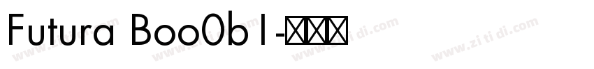 Futura Boo0b1字体转换